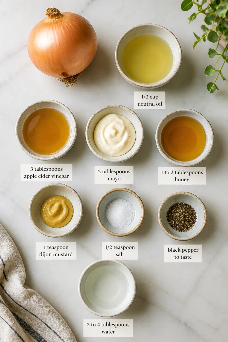 Best Homemade Sweet Onion Salad Dressing