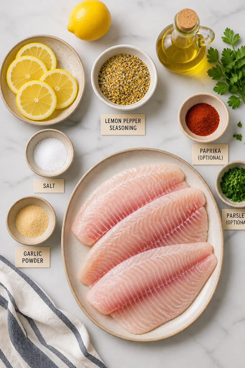 Best Oven Baked Lemon Pepper Tilapia Fillets