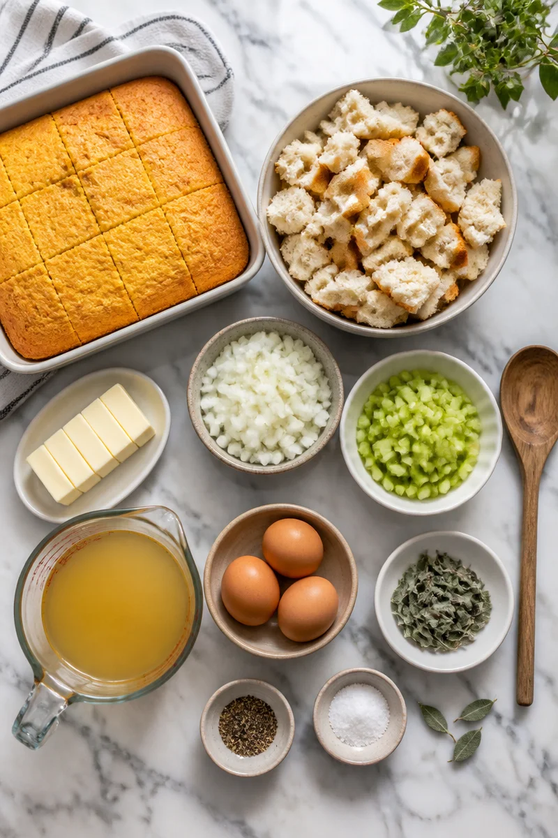 Best Southern Cornbread Dressing from Scratch