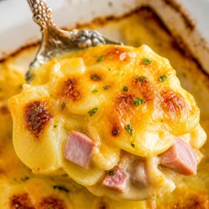 Classic Homemade Scalloped Potatoes and Ham