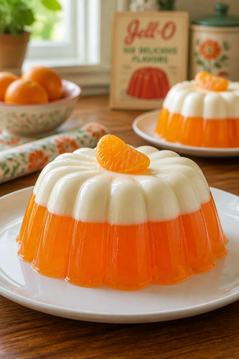 Classic Retro Mandarin Orange Jello Mold