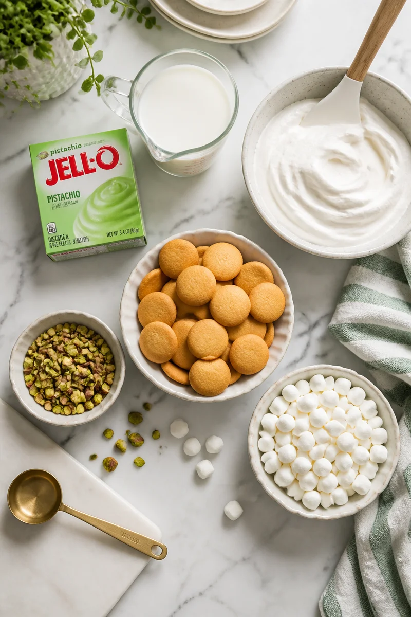 Classic Retro Pistachio Pudding Icebox Cake