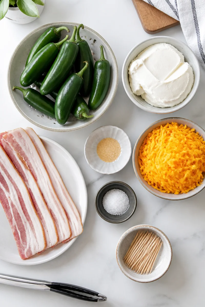 Easy Grilled Bacon Wrapped Jalapeno Poppers
