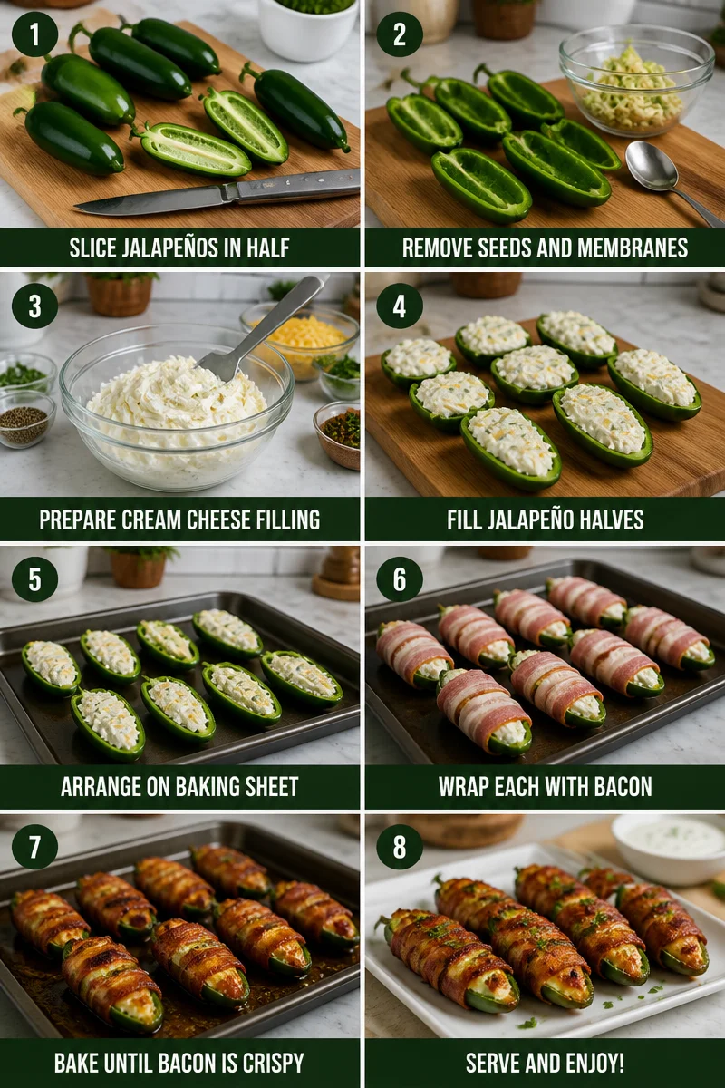 Easy Grilled Bacon Wrapped Jalapeno Poppers