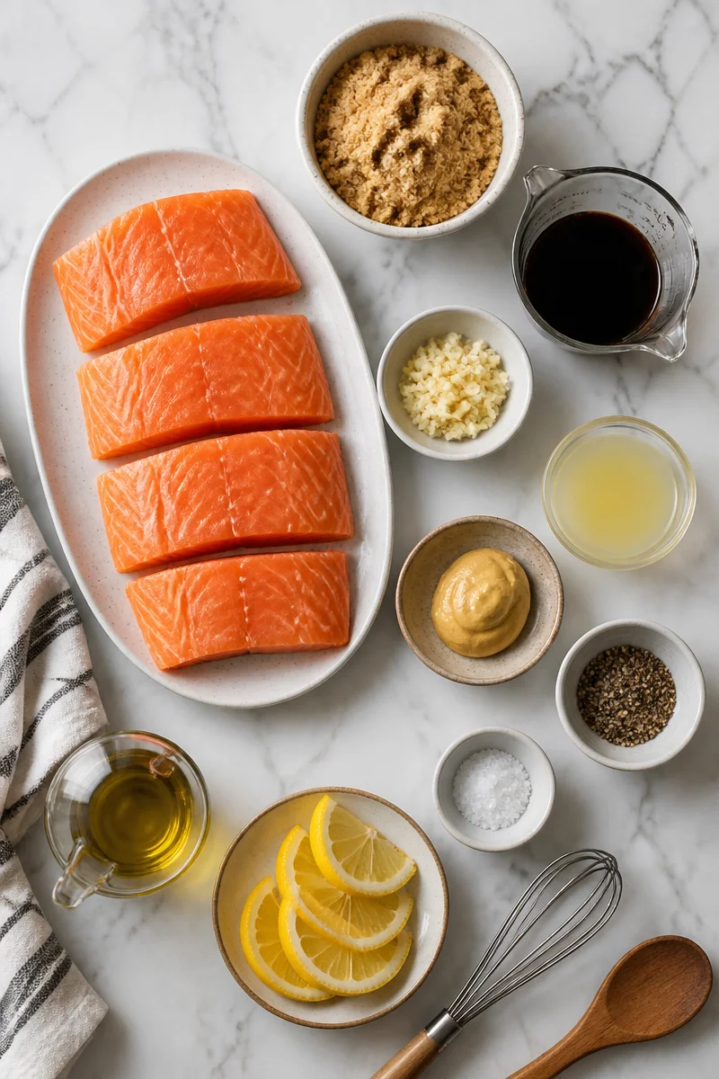 Easy Oven Baked Brown Sugar Glazed Salmon