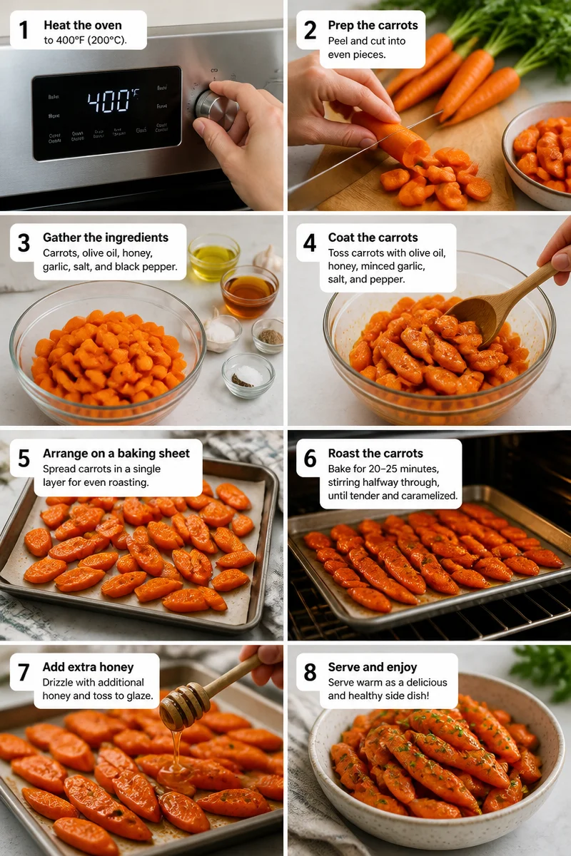 Easy Oven Baked Honey Glazed Carrots