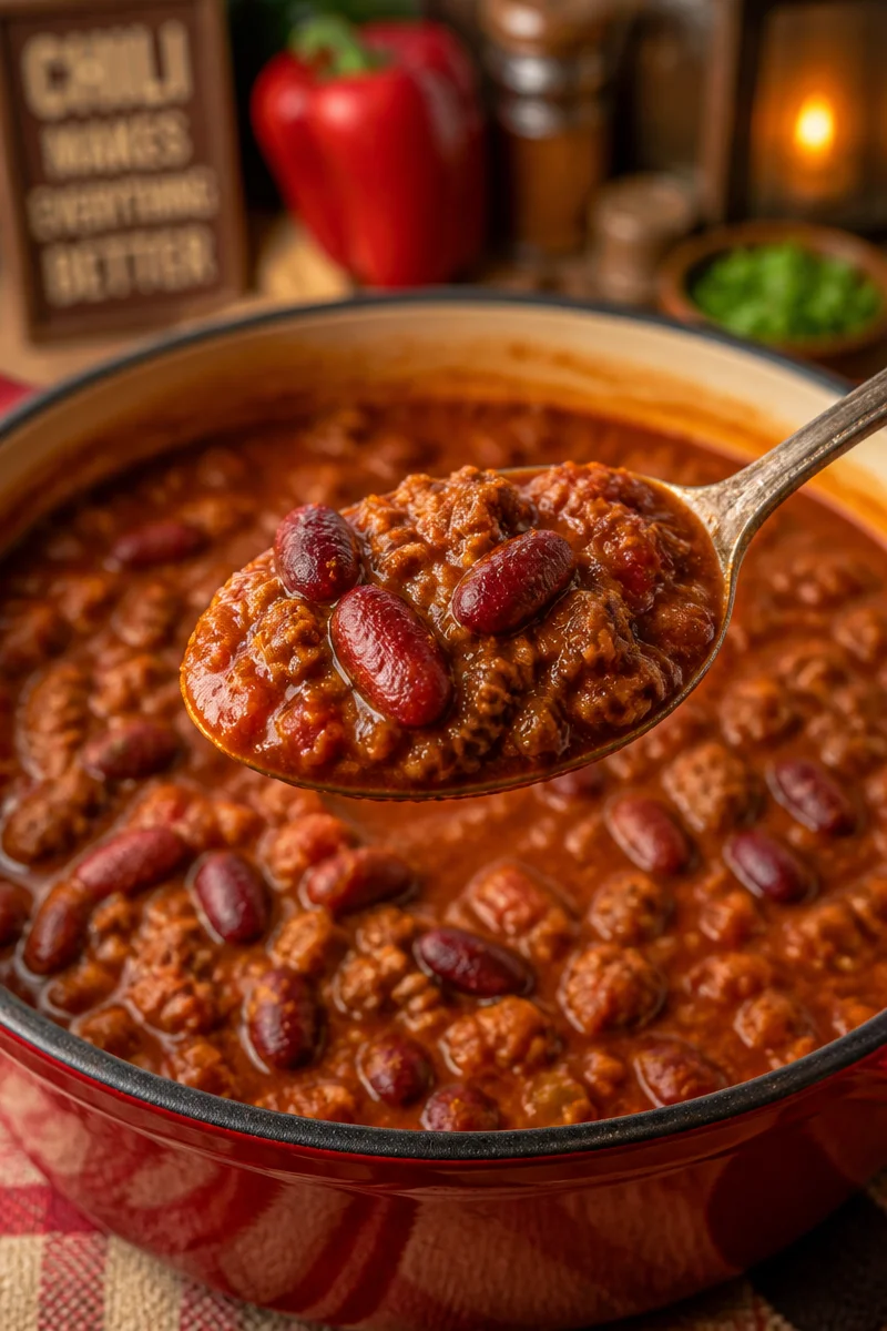 Easy Slow Cooker Cowboy Chili Recipe