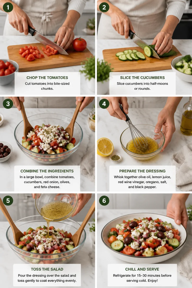Fresh Summer Tomato and Cucumber Vinegar Salad