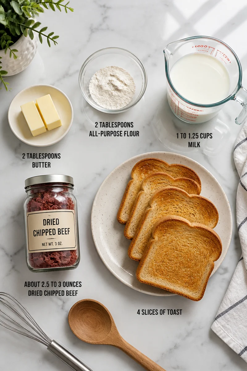 Homestyle Creamed Chipped Beef on Toast