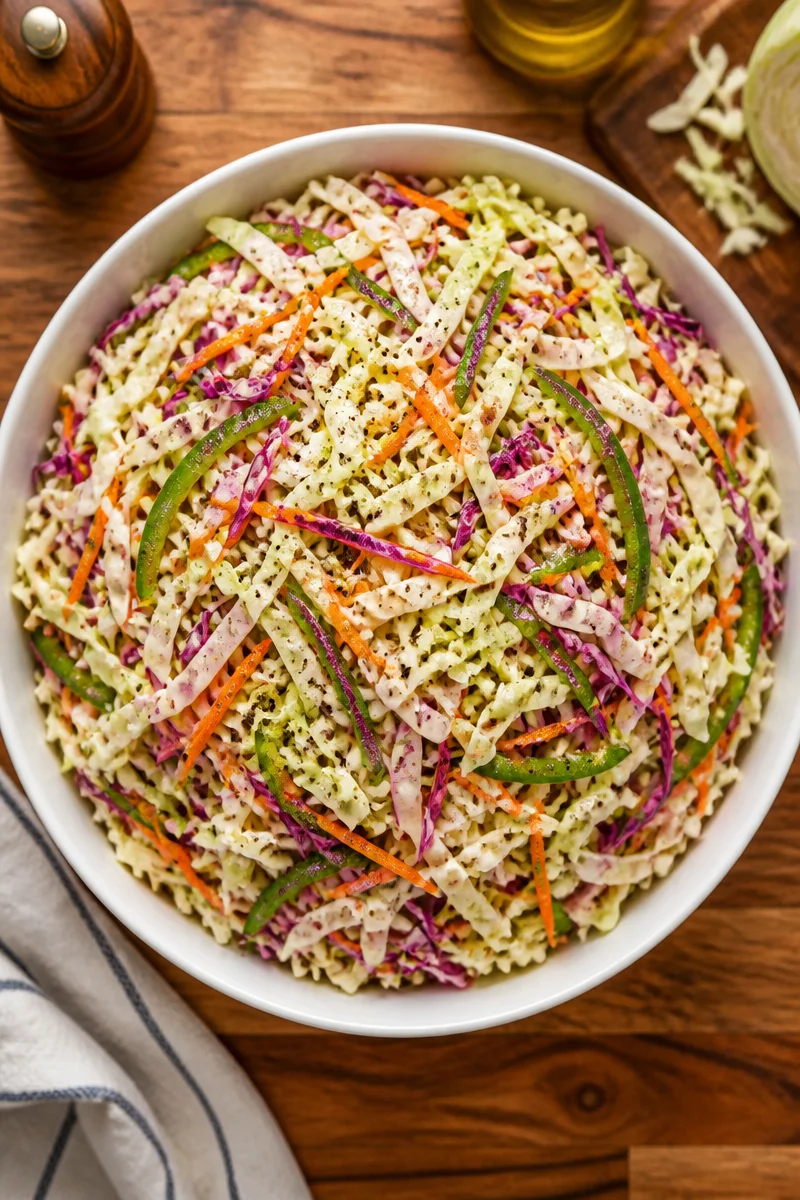Old Fashioned Apple Cider Vinegar Coleslaw