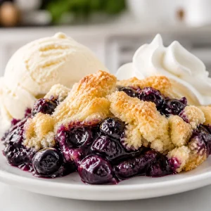 Old Fashioned Blueberry Dump Cake Dessert