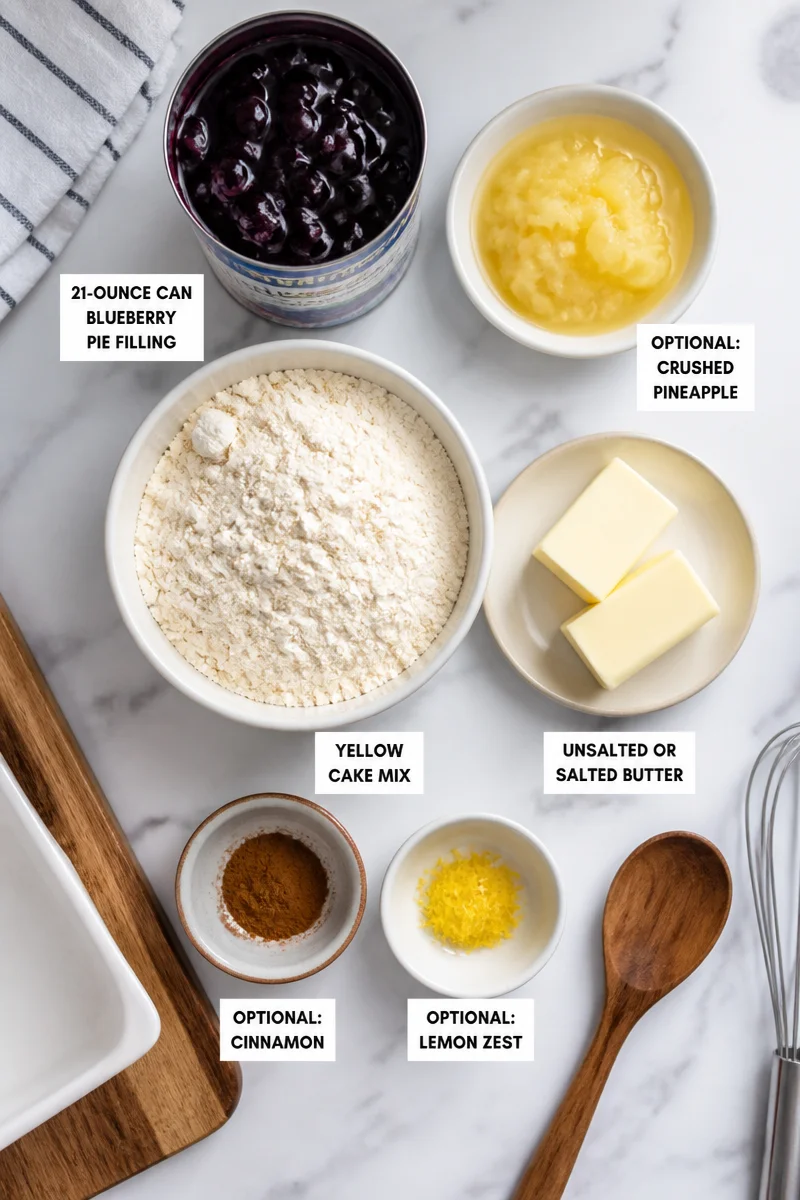 Old Fashioned Blueberry Dump Cake Dessert