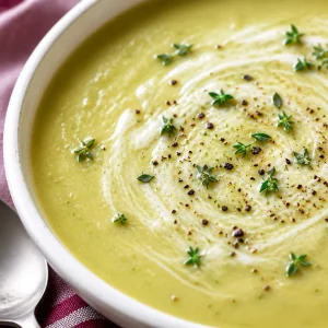 Slow Cooker Creamy Potato and Leek Soup