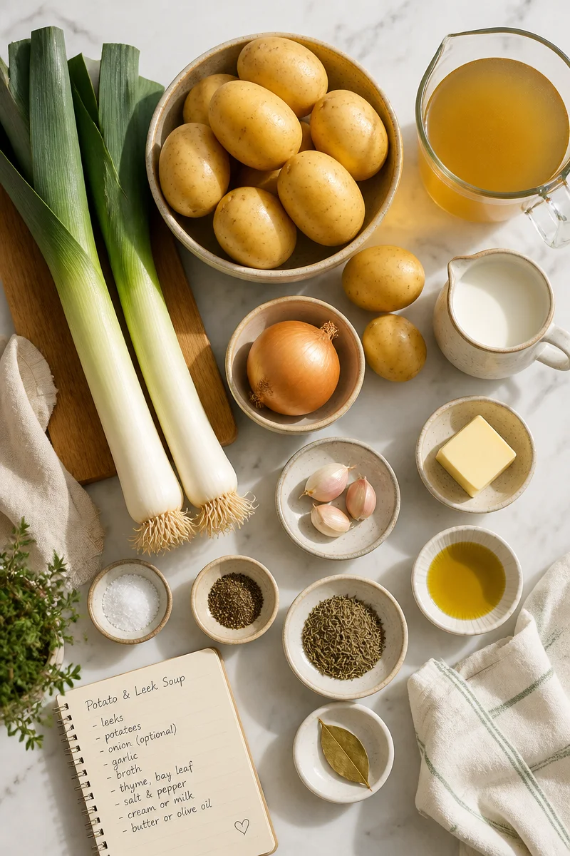 Slow Cooker Creamy Potato and Leek Soup