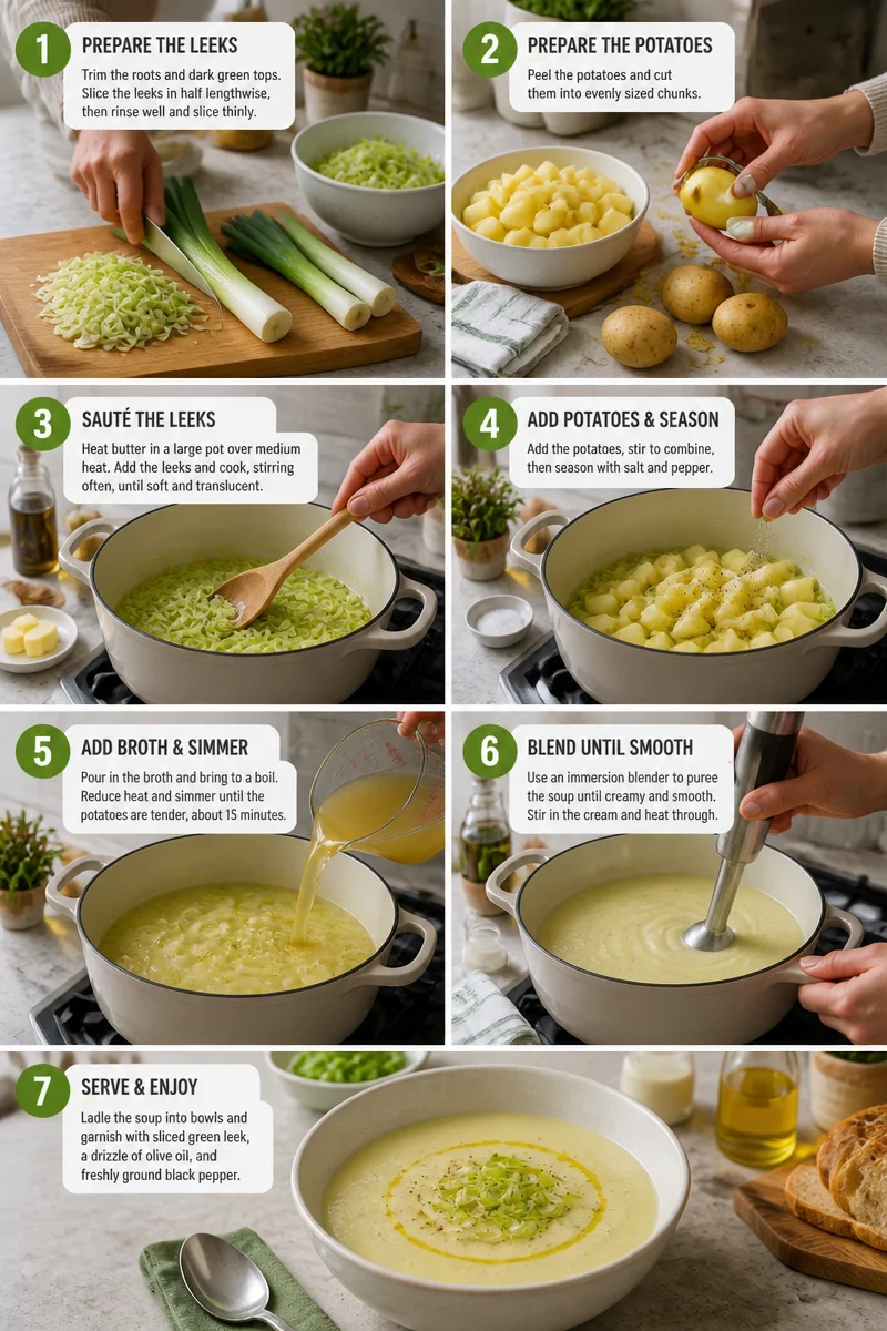 Slow Cooker Creamy Potato and Leek Soup