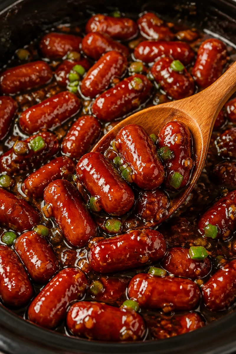 Slow Cooker Honey Garlic Smokies Appetizer