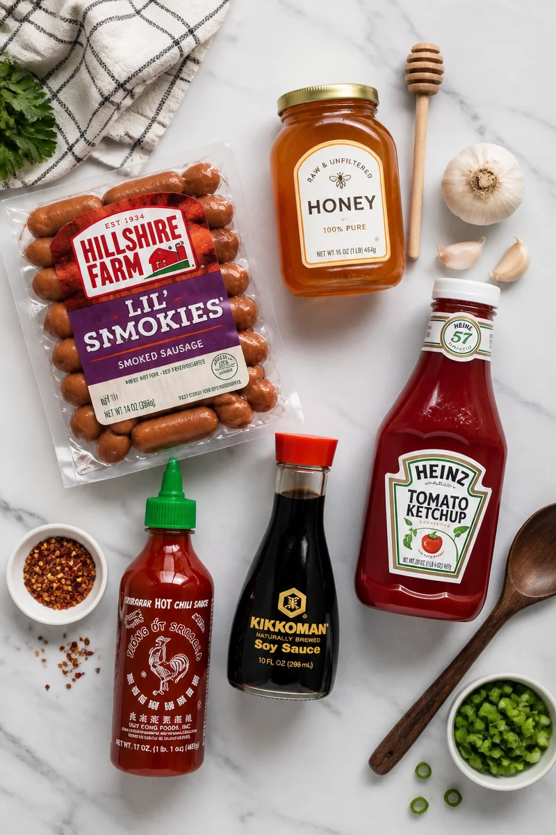 Slow Cooker Honey Garlic Smokies Appetizer