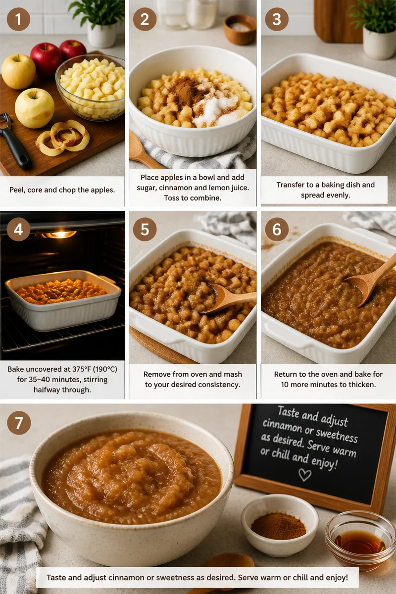 Traditional Amish Baked Cinnamon Applesauce