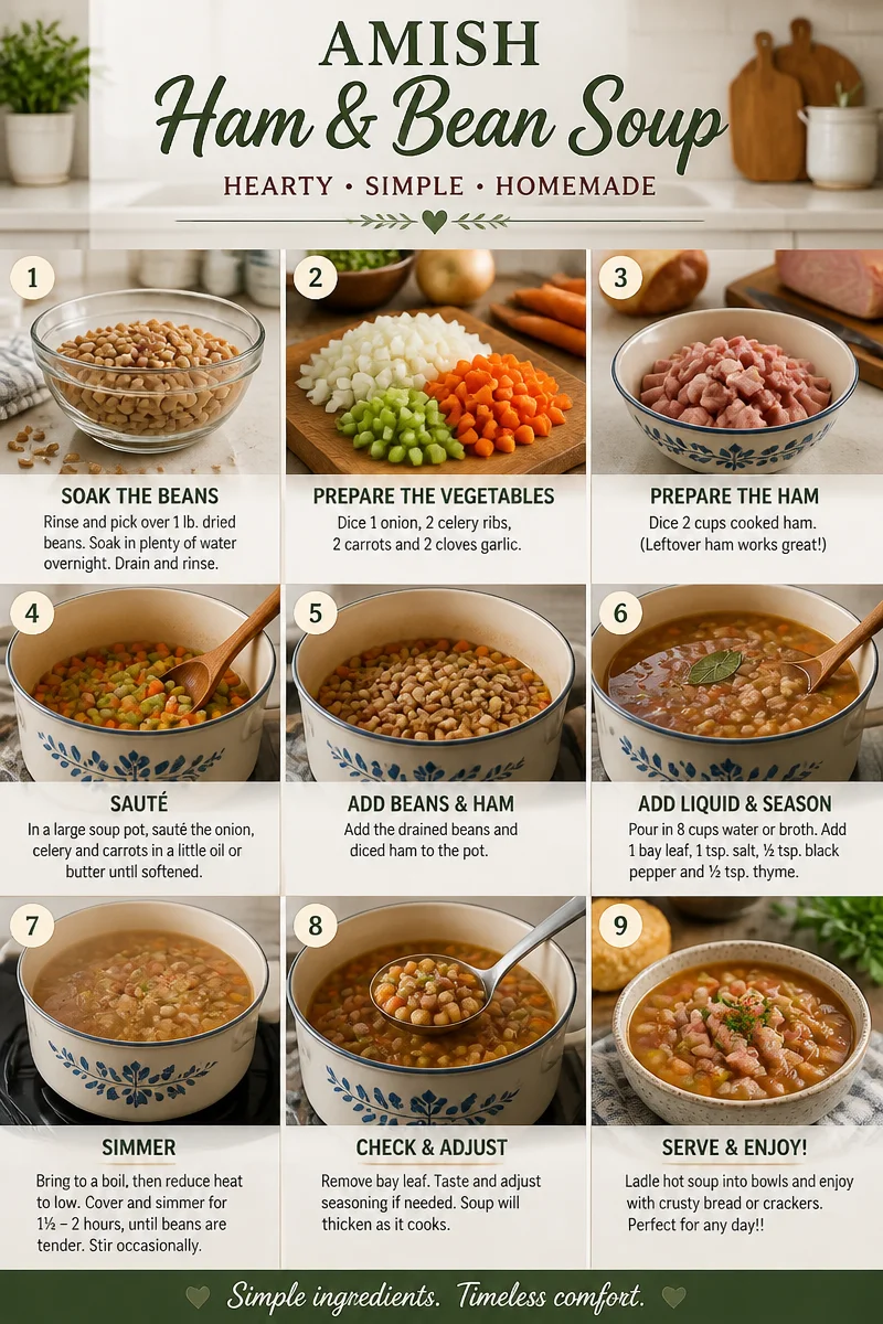 Traditional Amish Ham and Bean Soup