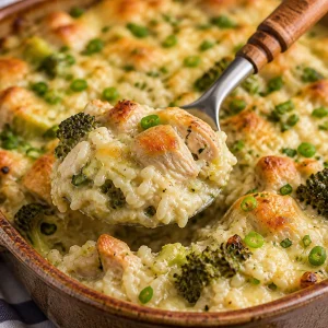 Traditional Homemade Chicken and Rice Casserole