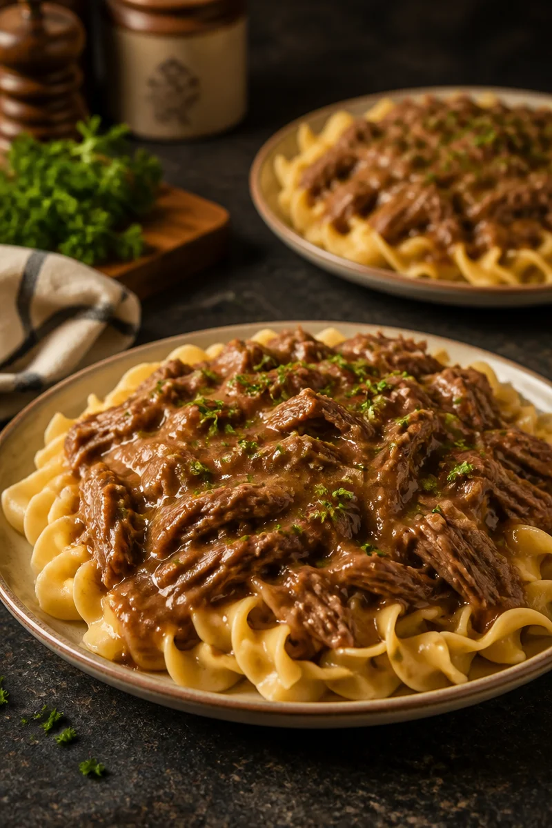 Traditional Homestyle Beef and Noodles Recipe