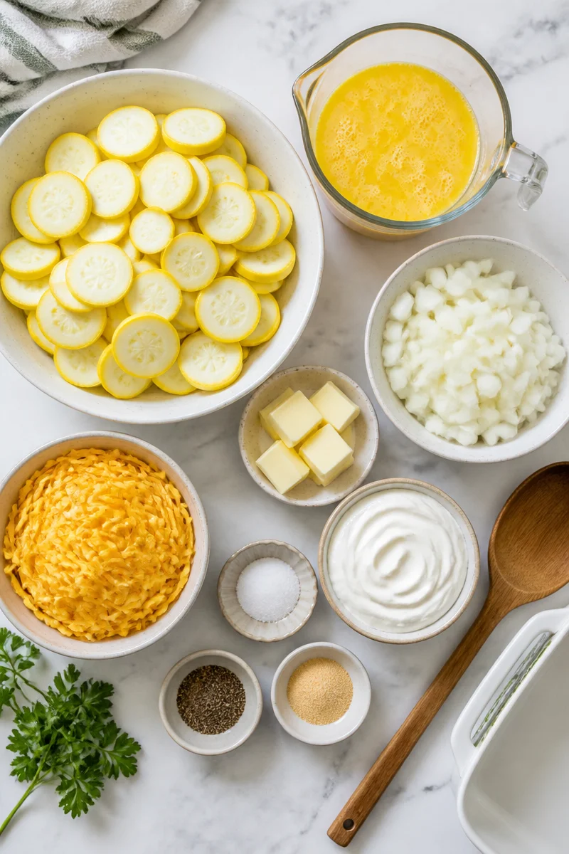 Traditional Southern Yellow Squash and Onion Bake