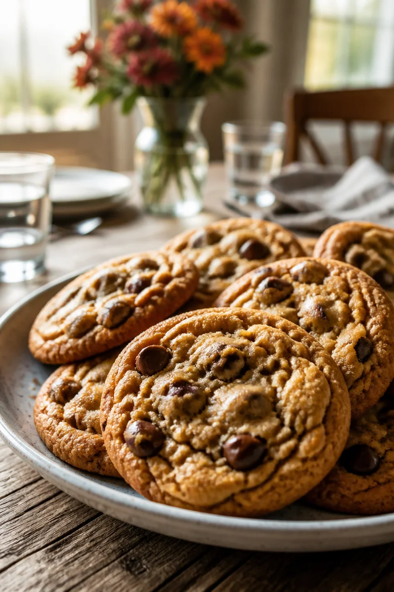 Chewy Brown Sugar Pumpkin Chocolate Chip Cookie