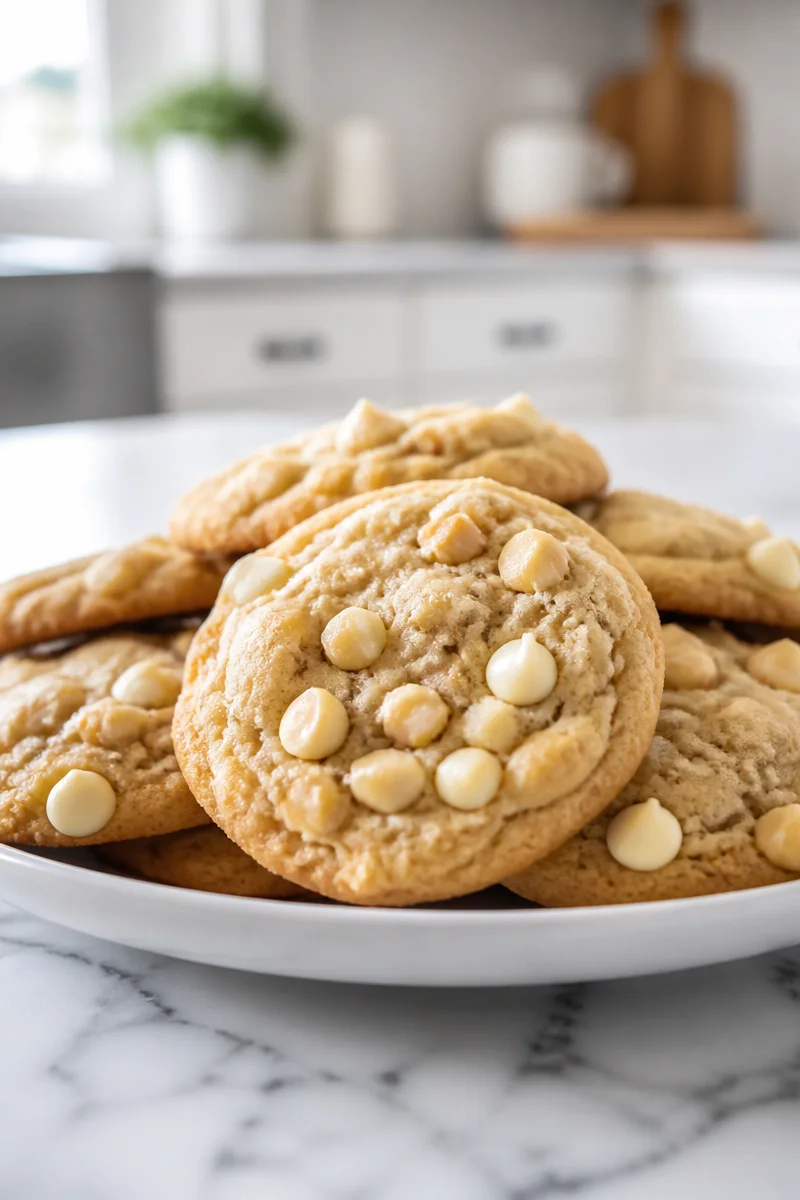Chewy White Chocolate Macadamia Nut Cookies