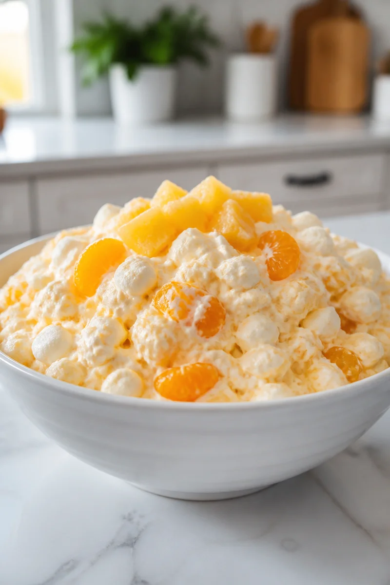 Classic Cool Whip Orange Fluff Salad