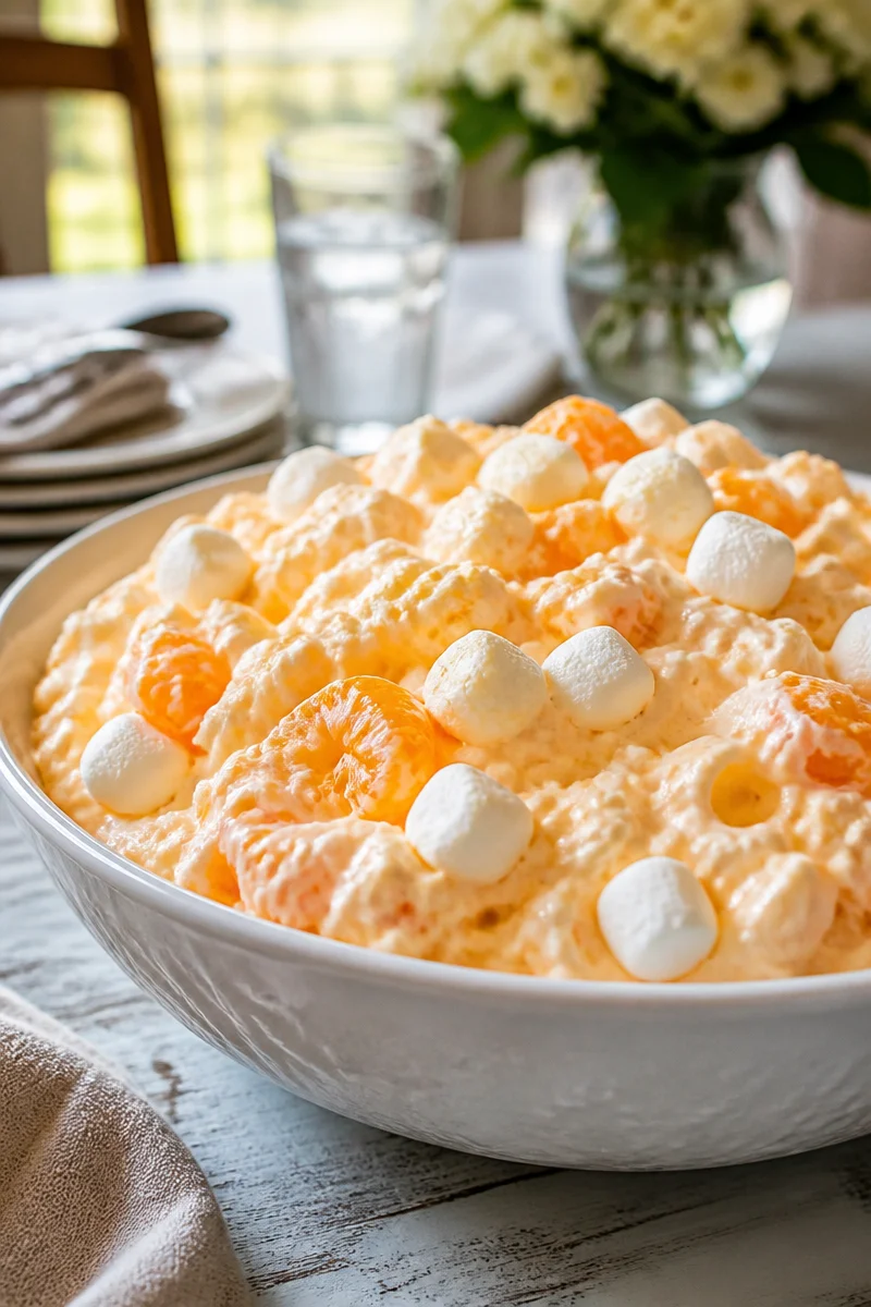 Classic Cool Whip Orange Fluff Salad