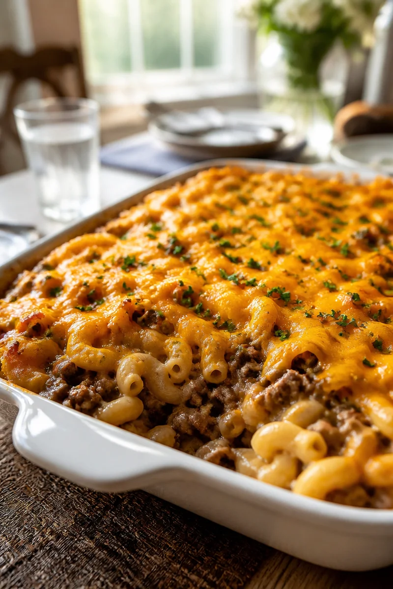 Classic Homemade Best Hamburger Casserole