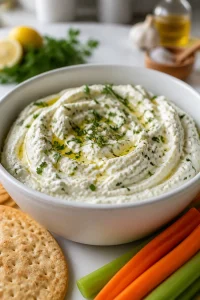 Creamy Garlic Herb Whipped Ricotta Dip