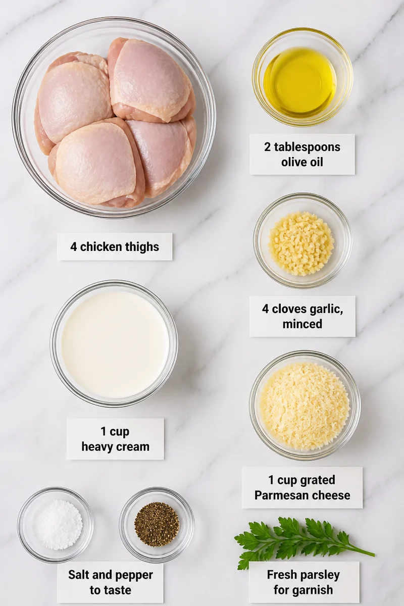Creamy Garlic Parmesan Chicken Thigh Recipes