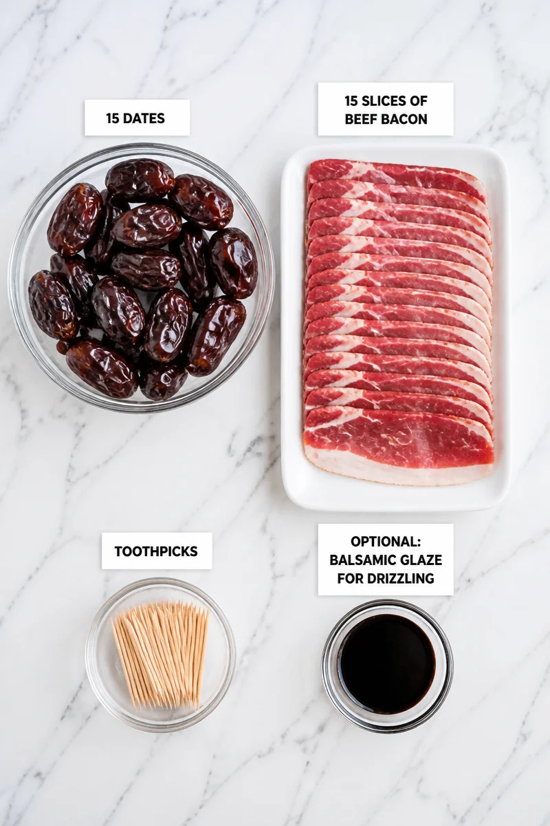 Crispy Air Fryer Beef Bacon Wrapped Dates