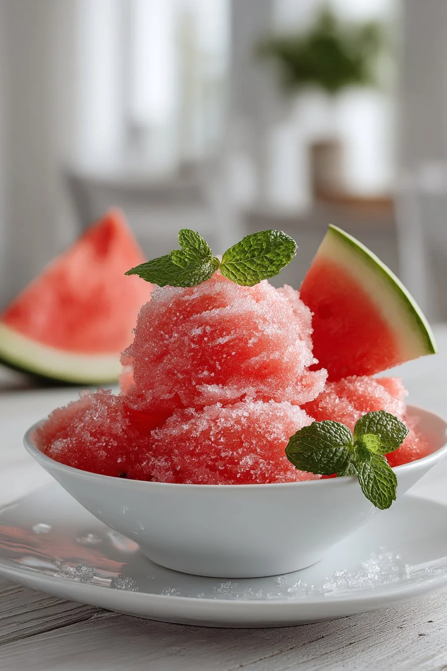 Dairy Free Homemade Watermelon Sorbet