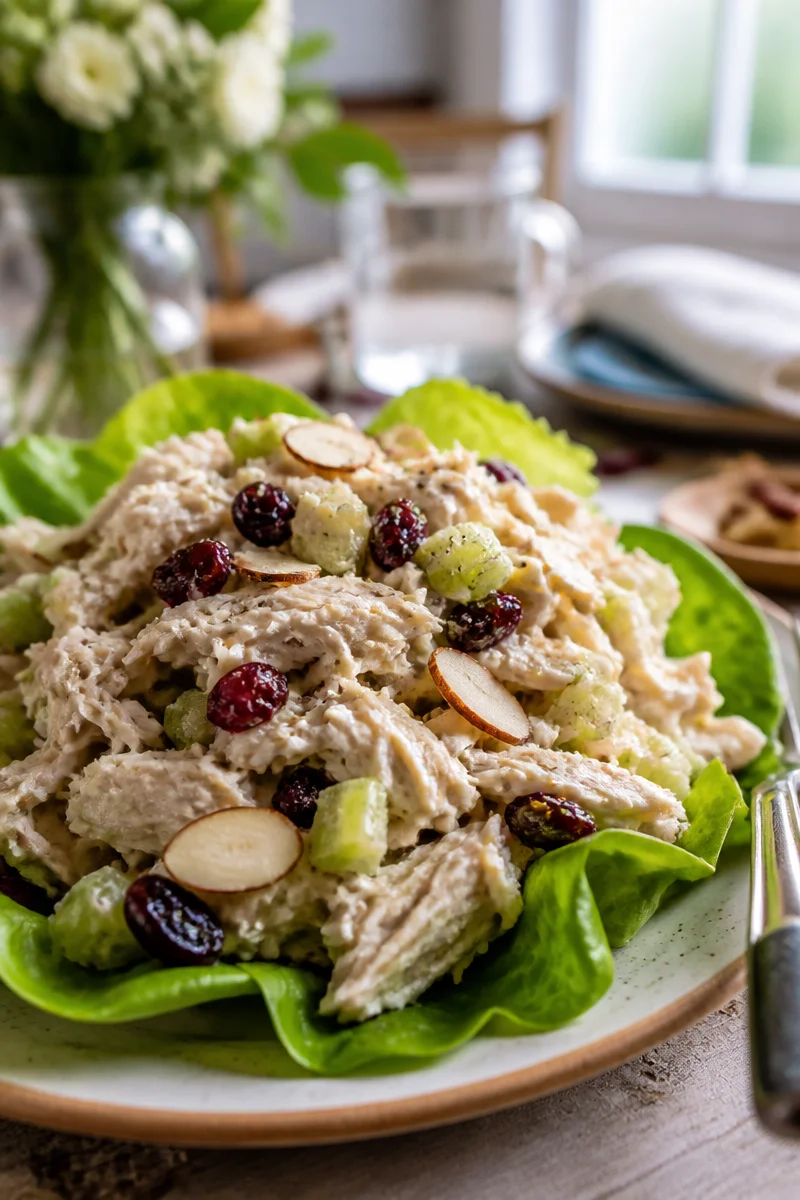 Easy Make Ahead Cranberry Almond Chicken Salad