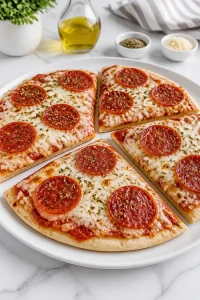 Easy Mini Turkey Pepperoni Pita Pizzas