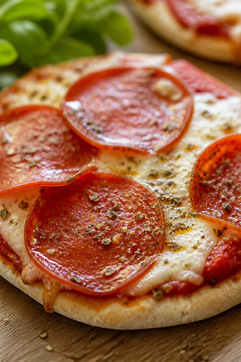 Easy Mini Turkey Pepperoni Pita Pizzas