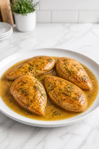 Easy One Skillet Apple Cider Glazed Chicken