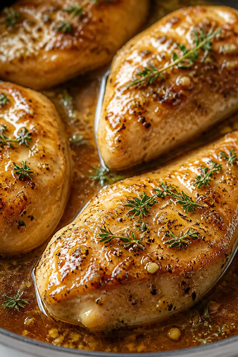 Easy One Skillet Apple Cider Glazed Chicken