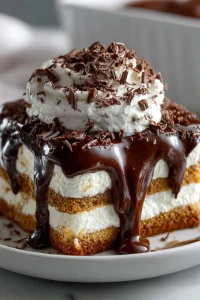 Easy Potluck No Bake Chocolate Eclair Cake