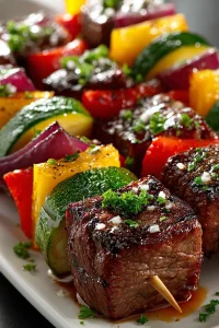Easy Summer Dinner Grilled Steak Kabobs
