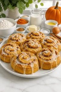 Fluffy Pumpkin Spice Cinnamon Roll Recipe