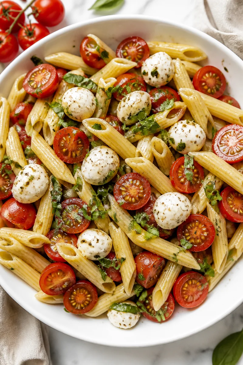 Fresh Caprese Tomato Pasta Salad Recipes