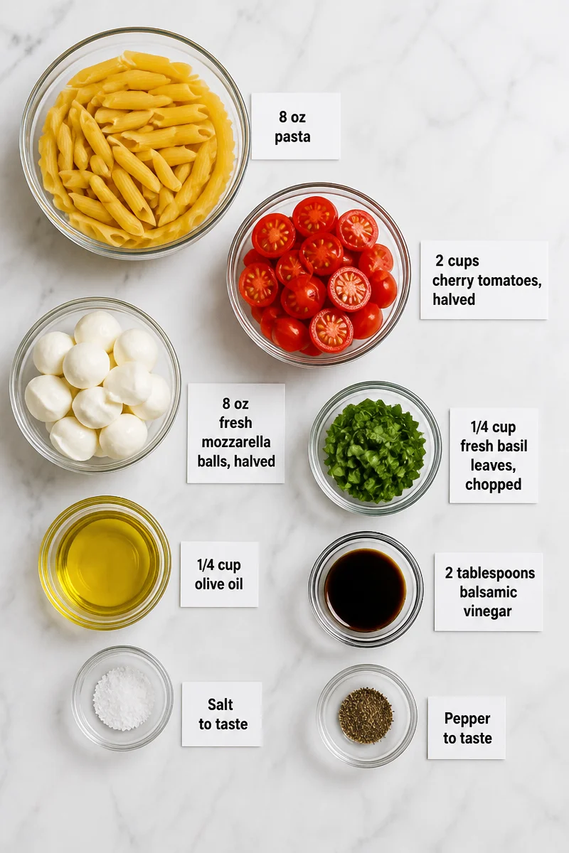 Fresh Caprese Tomato Pasta Salad Recipes