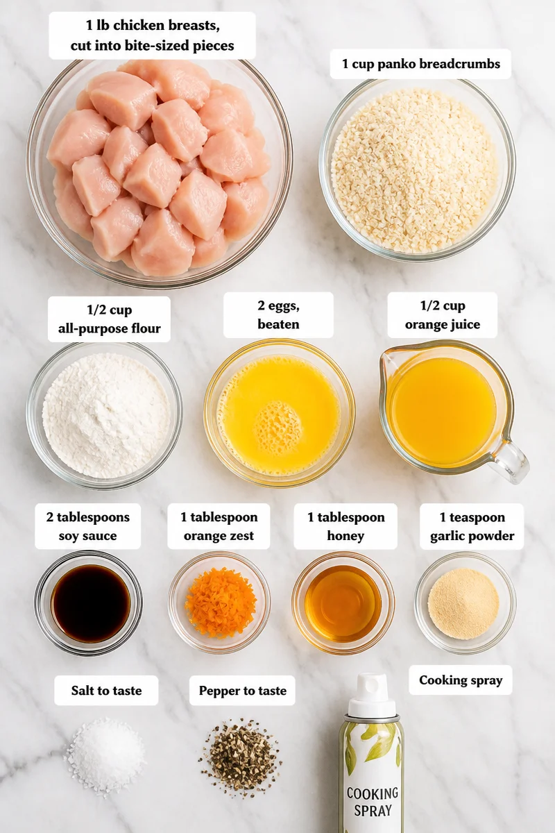 Healthy Baked Crispy Orange Chicken