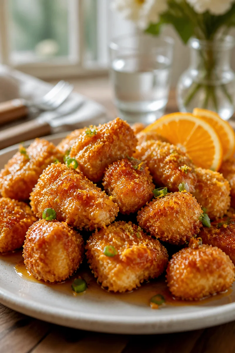 Healthy Baked Crispy Orange Chicken