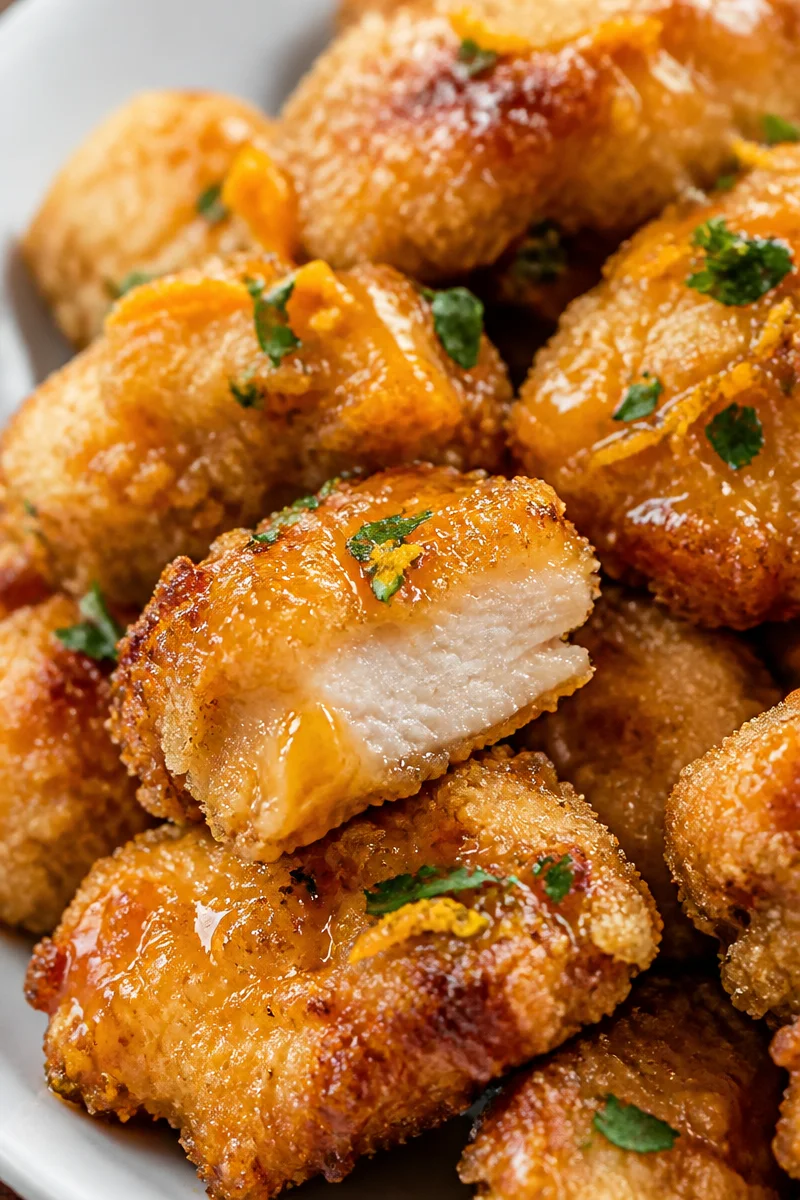 Healthy Baked Crispy Orange Chicken