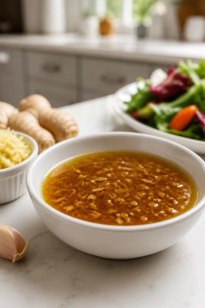 Healthy Homemade Ginger Dressing
