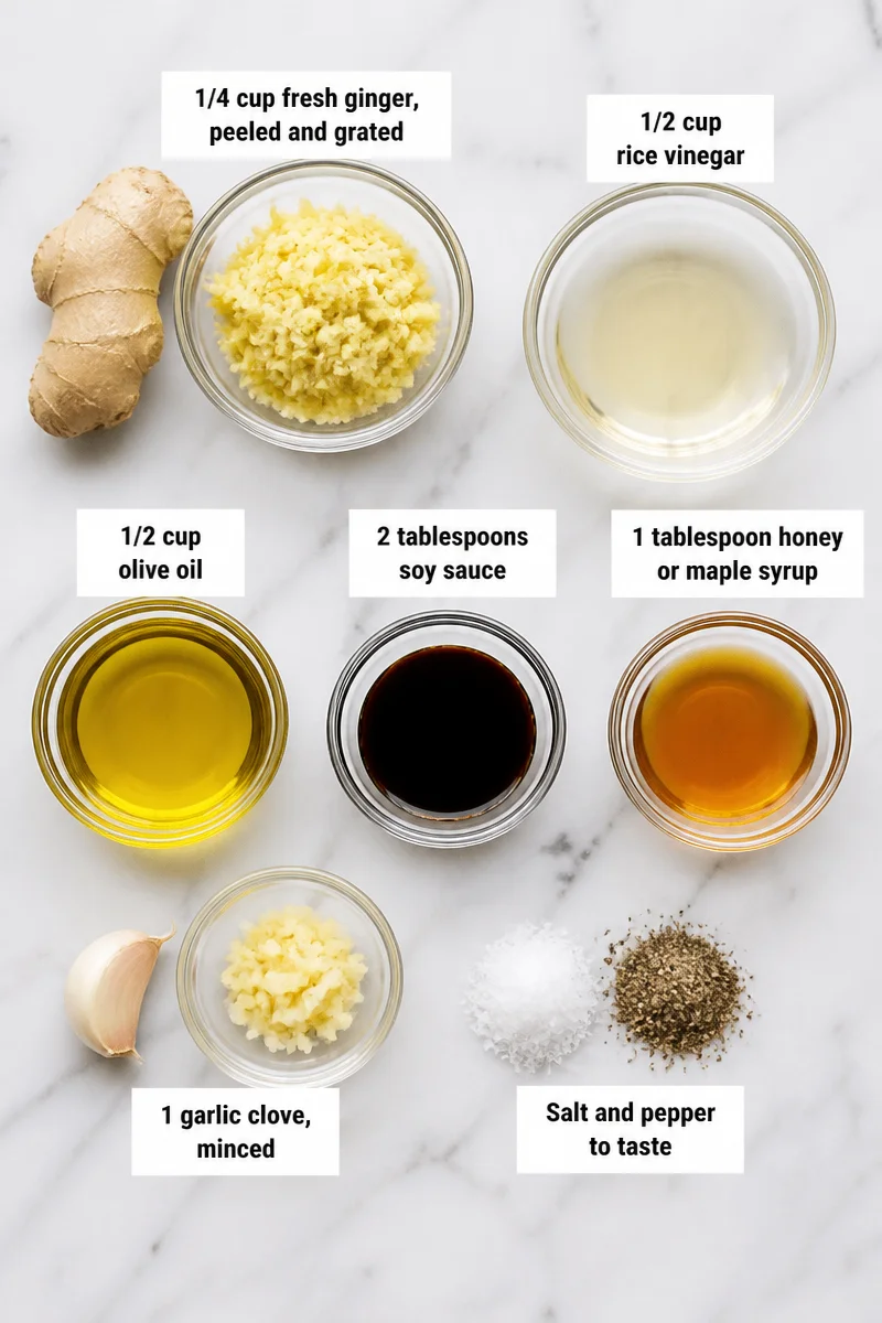 Healthy Homemade Ginger Dressing